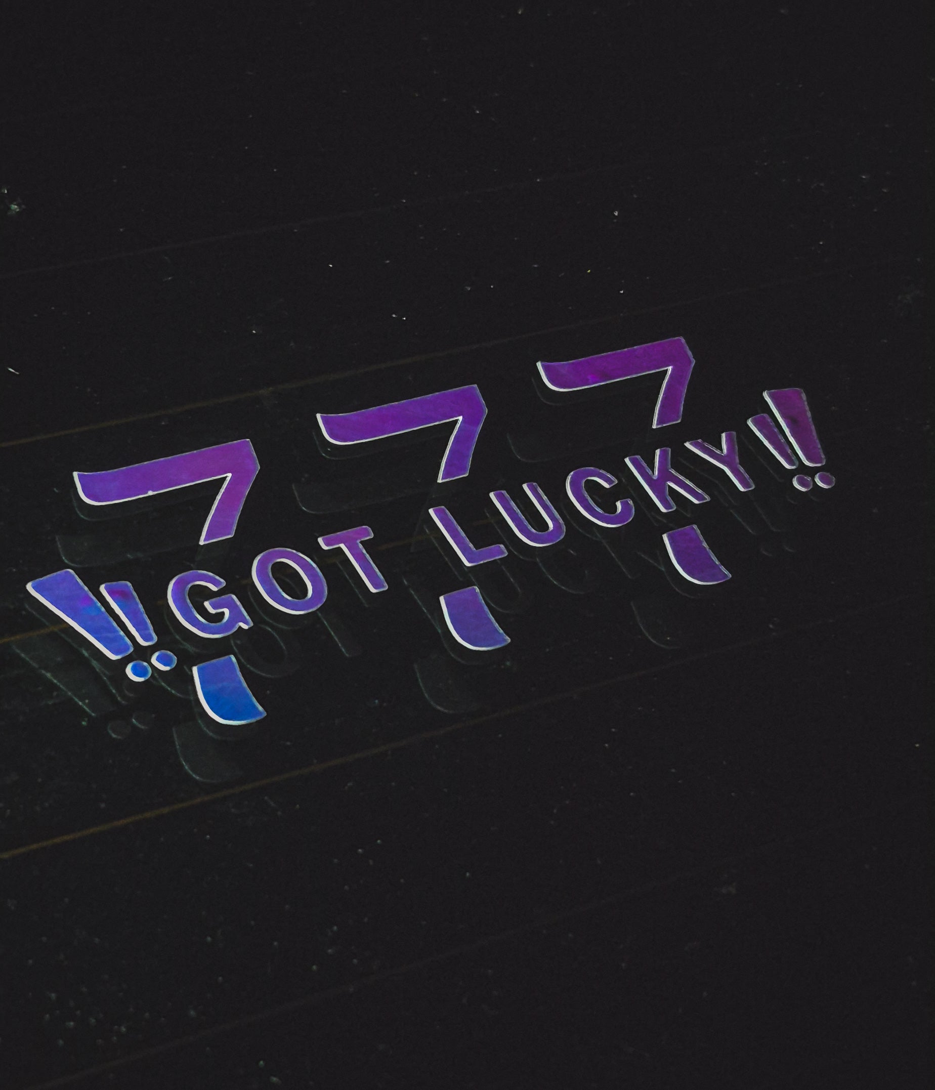 777 Got Lucky! Sticker