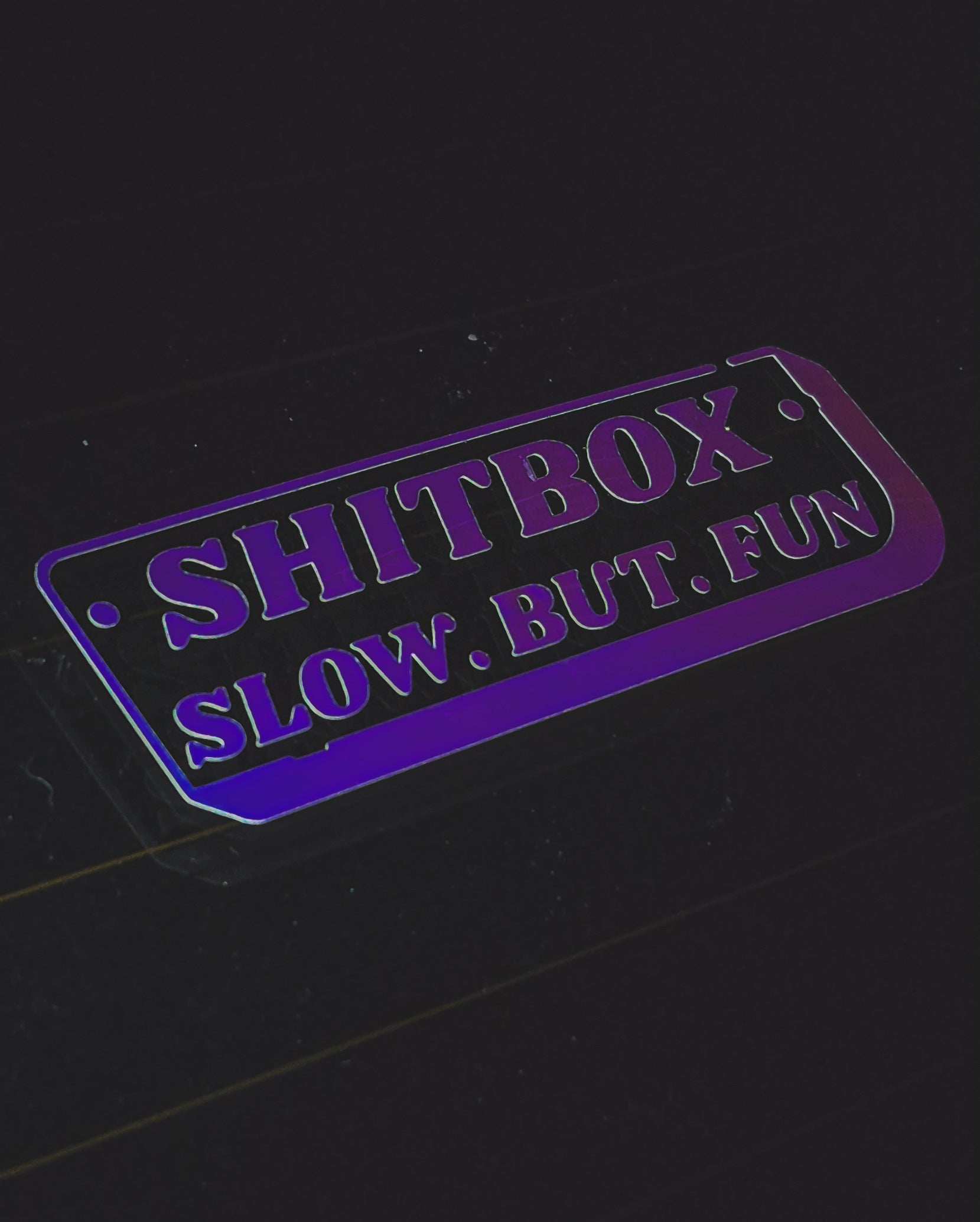Sh!tbox Slow But Fun Sticker