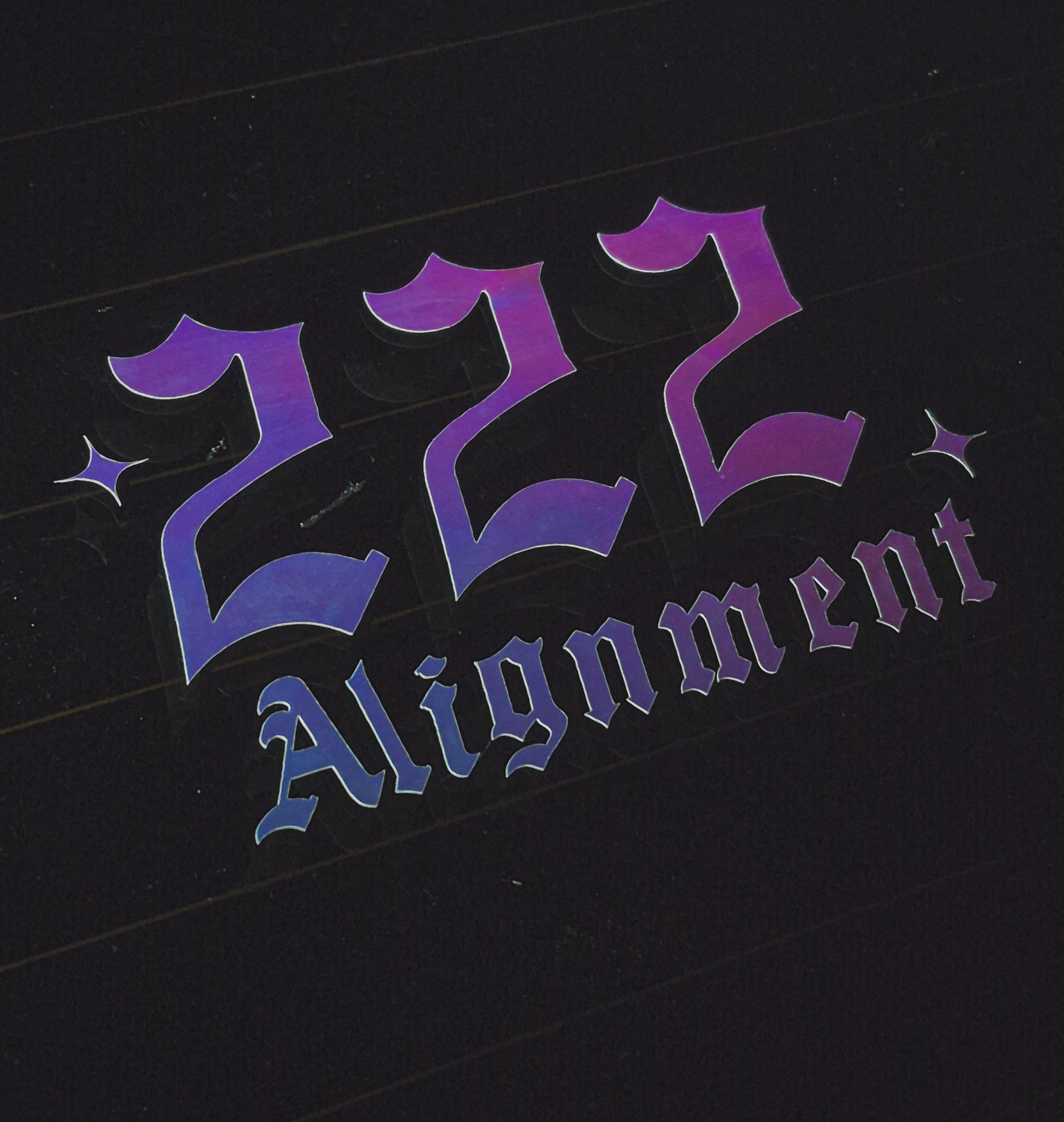 222 Alignment Sticker
